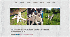 Desktop Screenshot of foxterrierrescue.co.uk