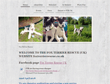 Tablet Screenshot of foxterrierrescue.co.uk
