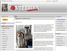 Tablet Screenshot of foxterrierrescue.net